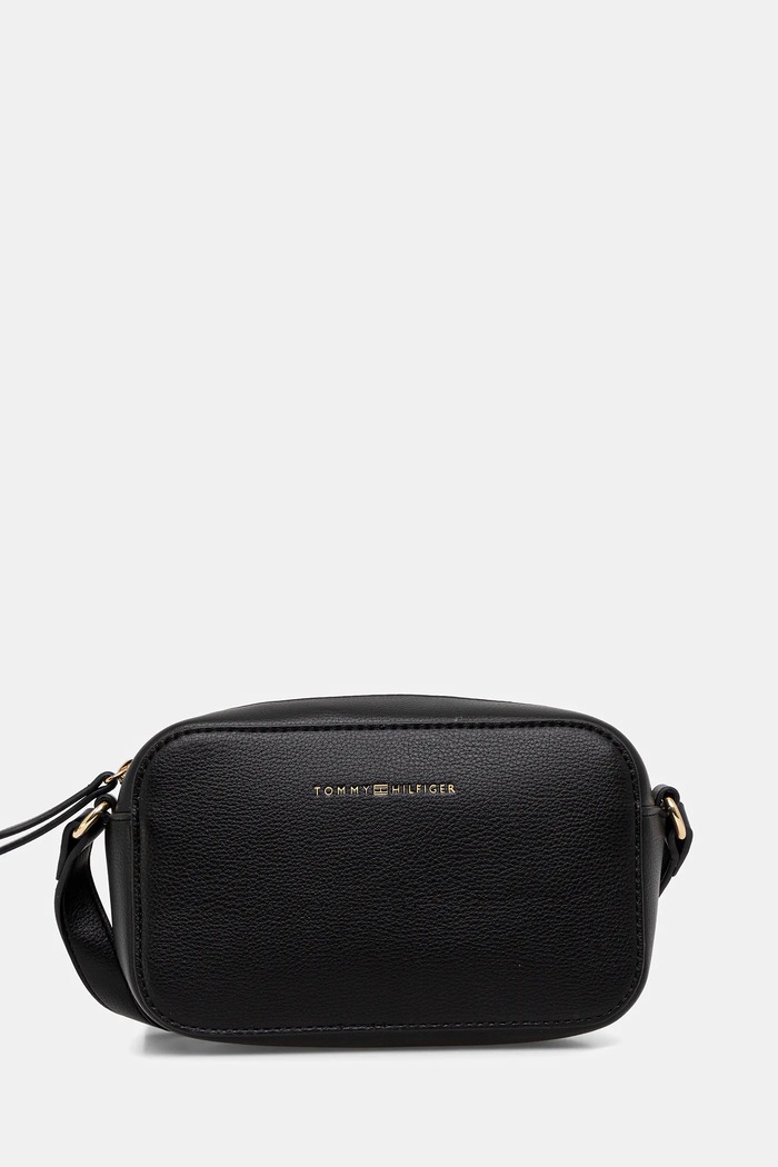 Tommy Hilfiger kézitáska szintetikus bőr fekete AW0AW18115