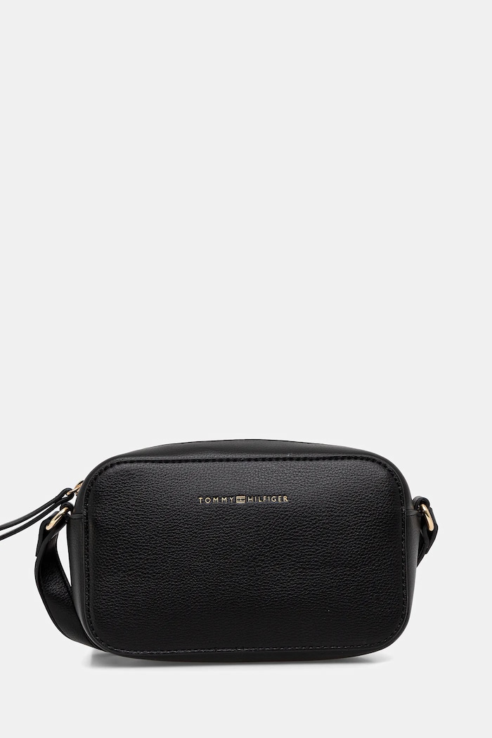 Tommy Hilfiger kézitáska szintetikus bőr fekete AW0AW18115