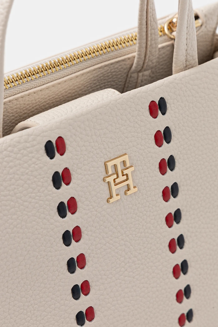 Τσάντα Tommy Hilfiger μπεζ AW0AW18154
