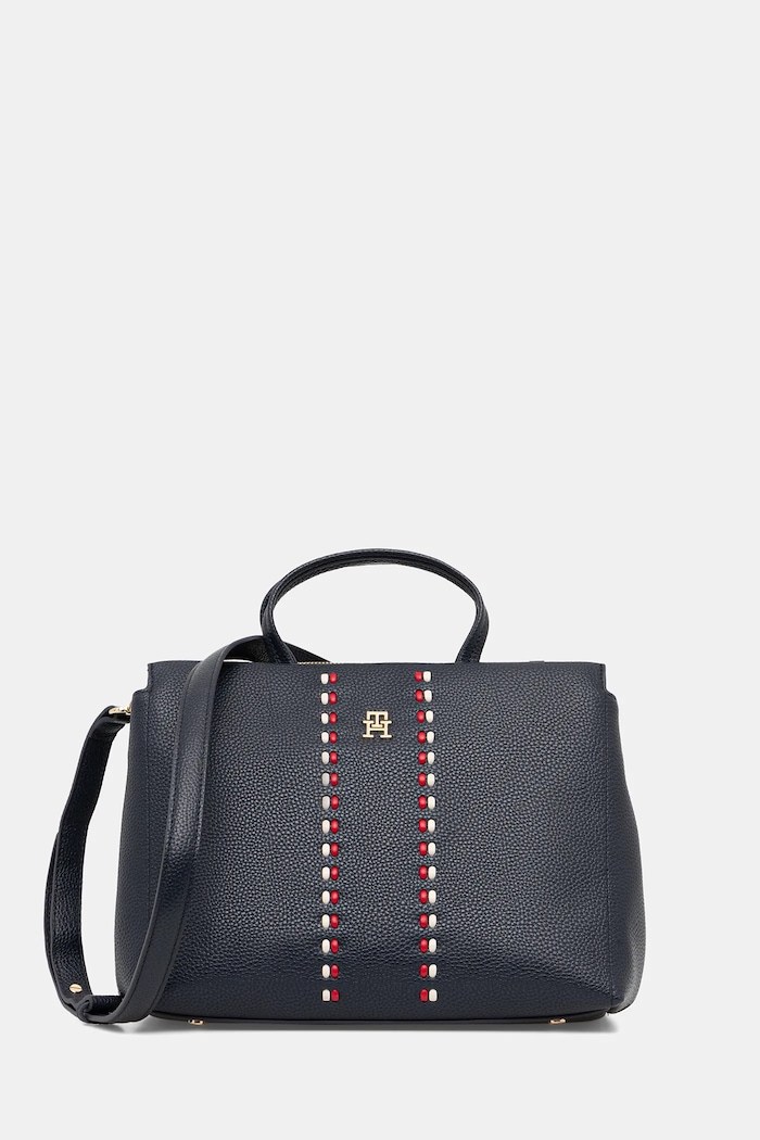 Kabelka Tommy Hilfiger nevejde se A4 námořnická modř AW0AW18155
