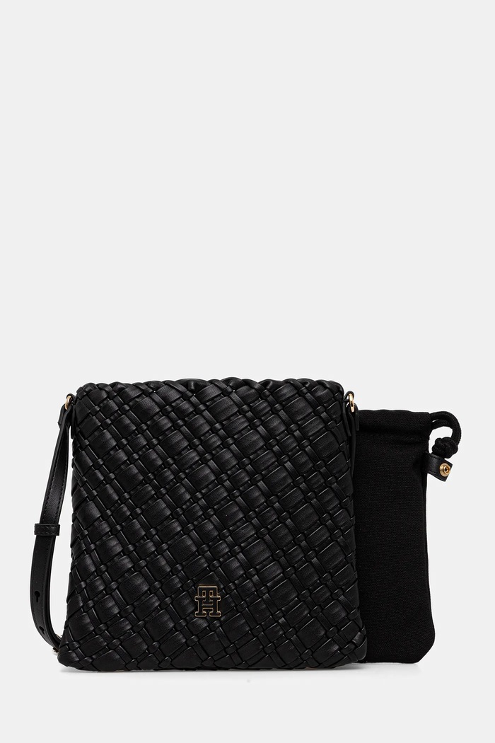 Tommy Hilfiger kézitáska szintetikus bőr fekete AW0AW18158
