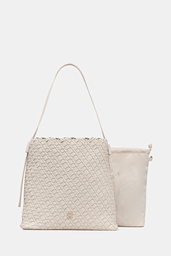 Tommy Hilfiger kézitáska szintetikus bőr bézs AW0AW18161
