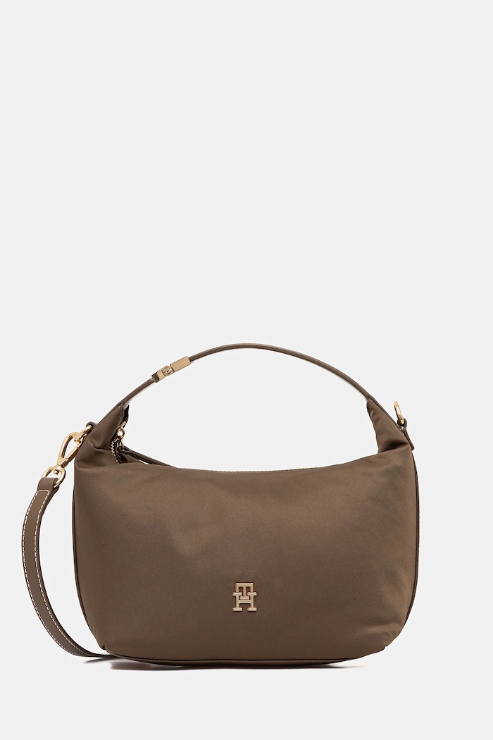 Kabelka Tommy Hilfiger hladký zelená AW0AW18164