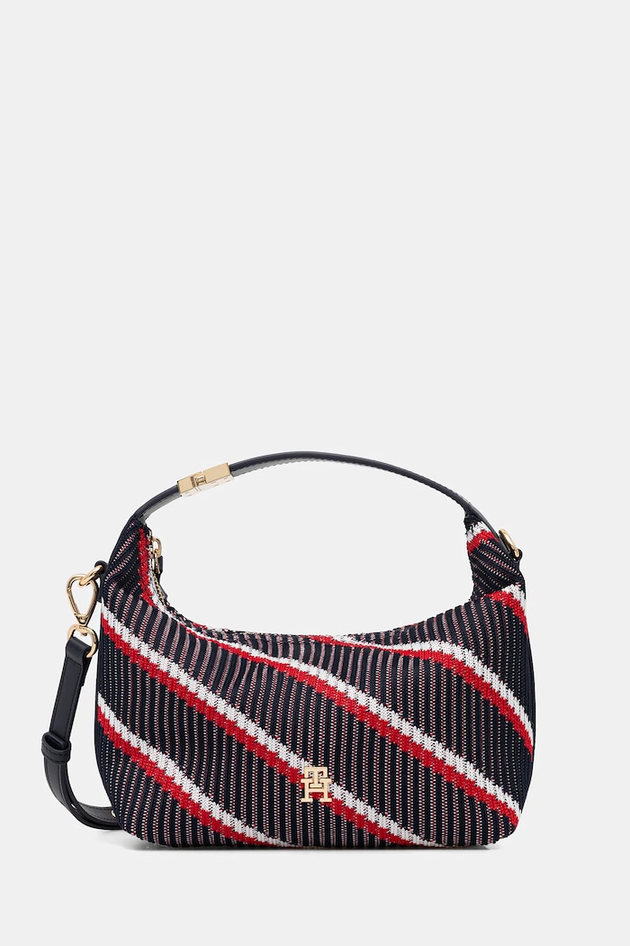 Kabelka Tommy Hilfiger vzorovaný námořnická modř AW0AW18165