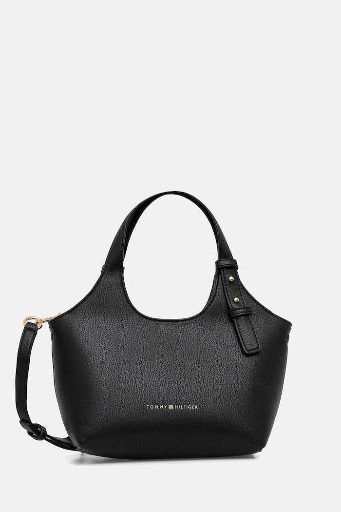 Tommy Hilfiger kézitáska szintetikus bőr fekete AW0AW18281