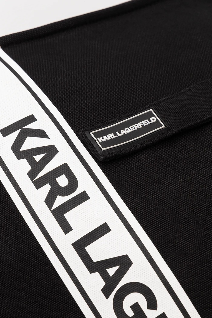Bavlnená taška Karl Lagerfeld K/ESSENTIAL čierna B1M46078