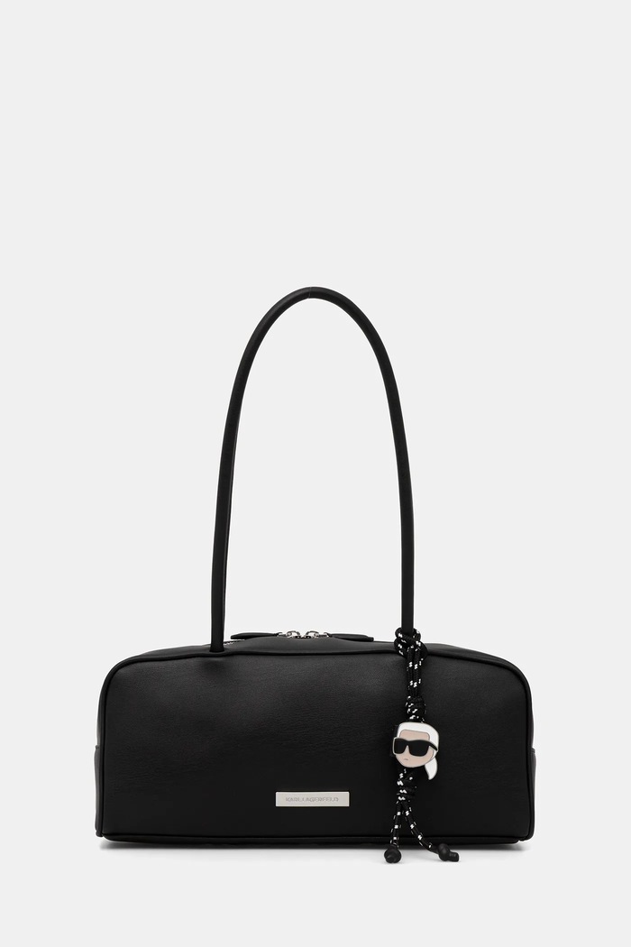 Karl Lagerfeld torebka IKON nie mieści A4 czarny B1W30005
