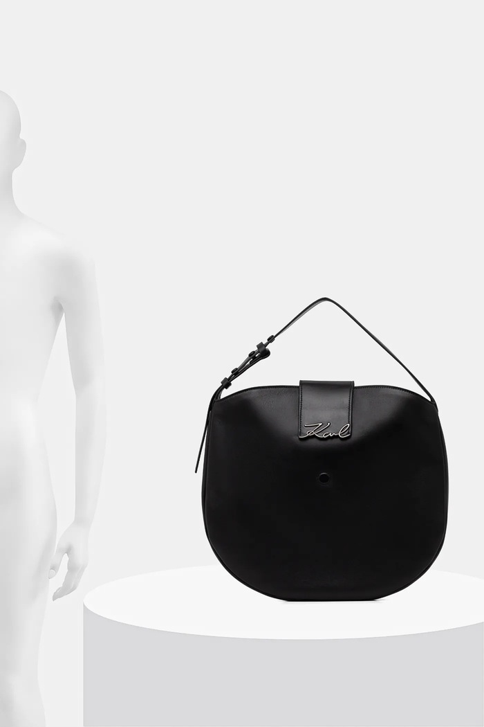 Kožená kabelka Karl Lagerfeld K/SIGNATURE B1W30200