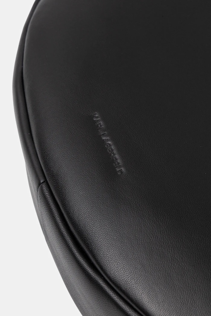 Kožená kabelka Karl Lagerfeld K/SIGNATURE čierna B1W30200