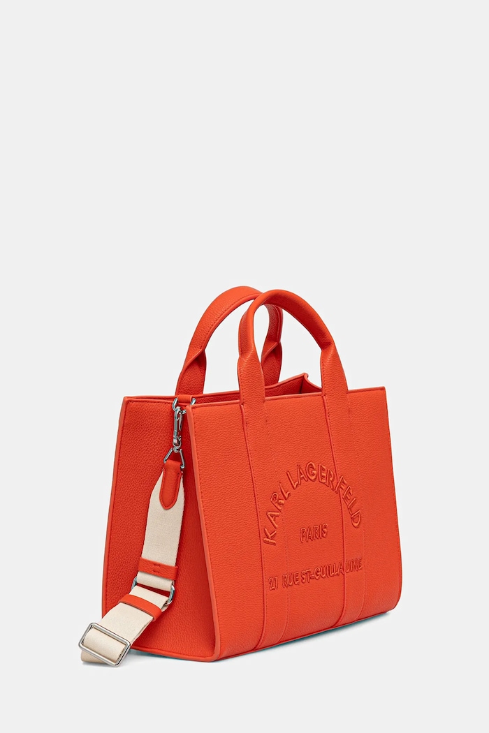 Karl Lagerfeld torebka shopper damska z imitacji skóry K/RSG MD B1W30041 pomarańczowy SS26