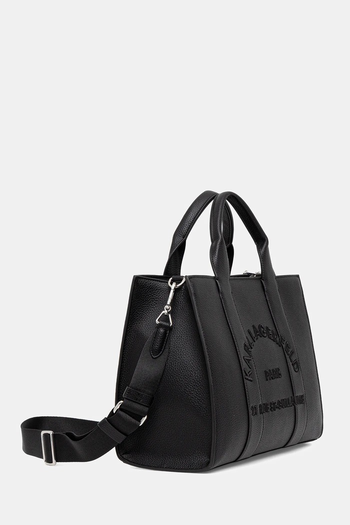 Karl Lagerfeld torebka shopper damska z imitacji skóry K/RSG MD B1W30041 czarny SS26