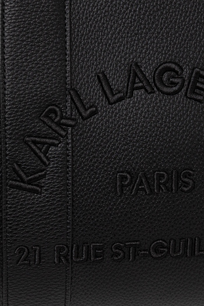Karl Lagerfeld torebka shopper damska z imitacji skóry K/RSG MD czarny B1W30041