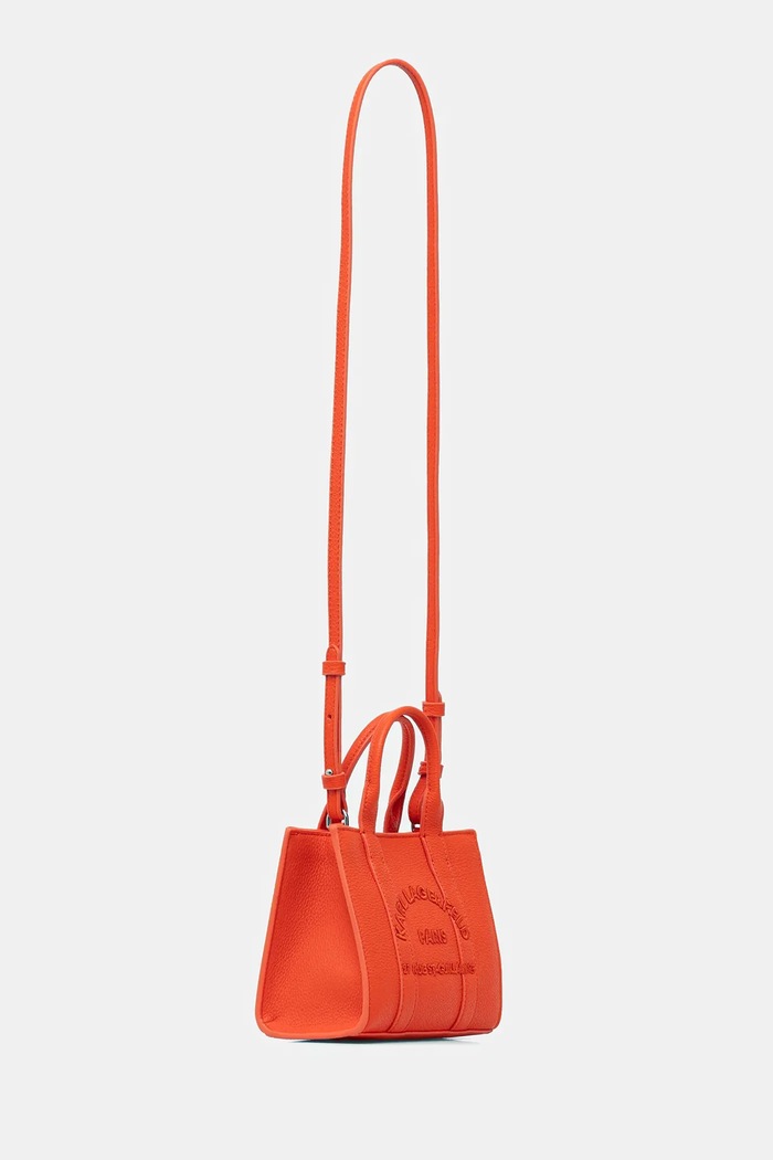 Karl Lagerfeld kabelka typu tote dámska z imitácie kože K/RSG MN B1W30042 oranžová SS26