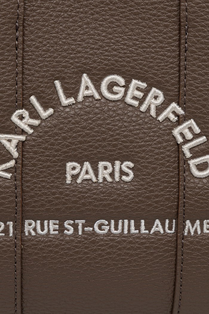 Karl Lagerfeld geantă tote pentru femei cu imitație de piele K/RSG MN B1W30042 maro