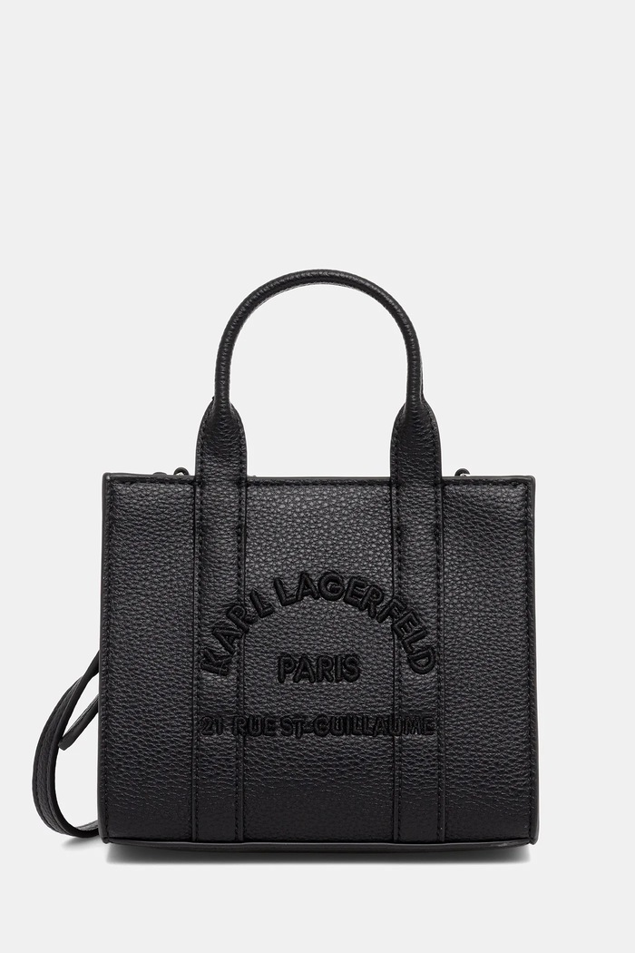 Karl Lagerfeld kabelka typu tote dámska z imitácie kože K/RSG MN imitácia kože čierna B1W30042