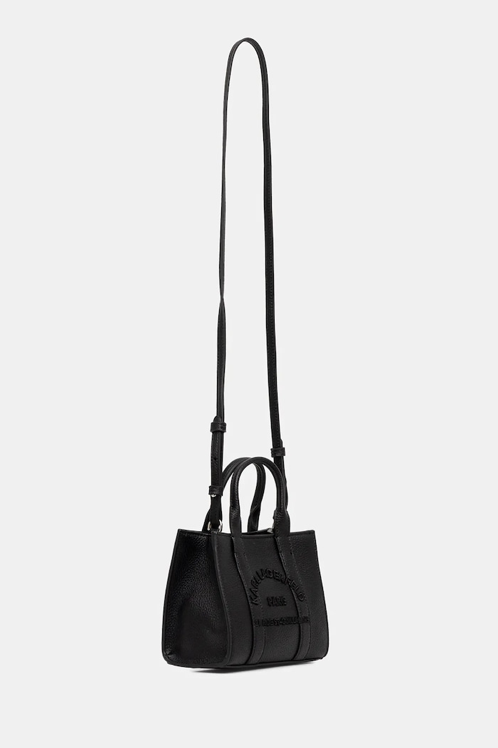 Karl Lagerfeld kabelka typu tote dámska z imitácie kože K/RSG MN B1W30042 čierna SS26