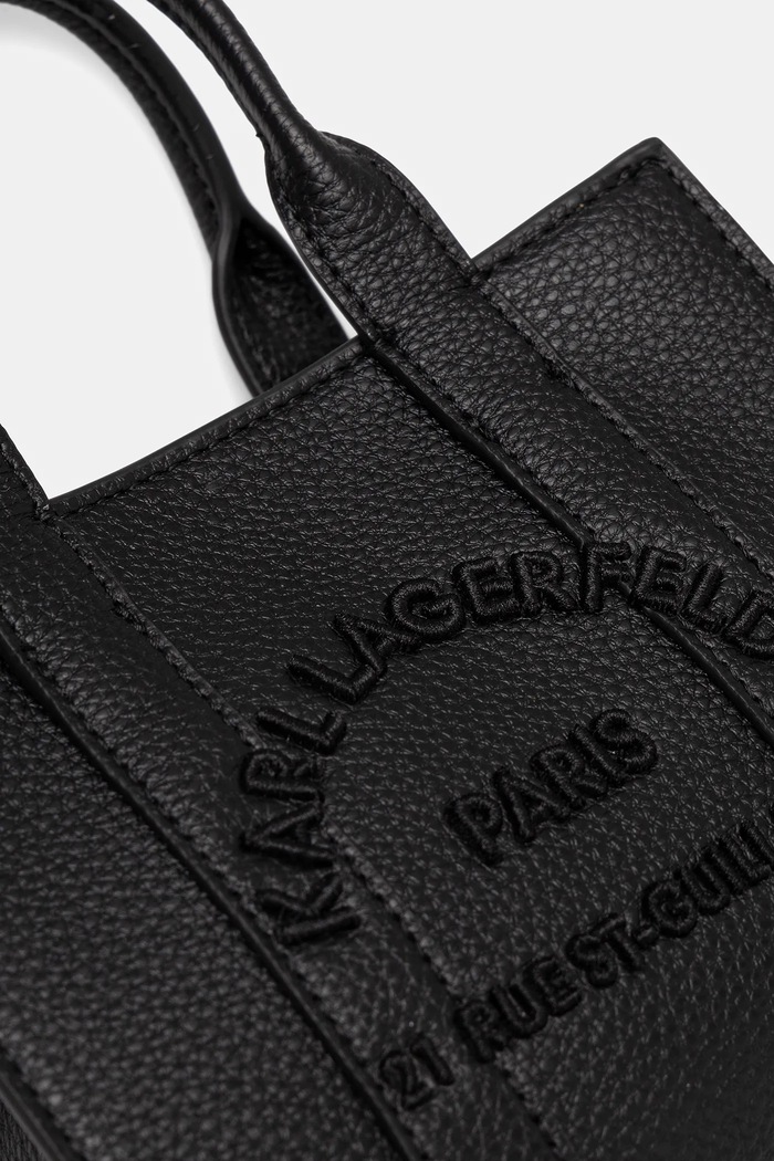 Karl Lagerfeld kabelka typu tote dámska z imitácie kože K/RSG MN čierna B1W30042