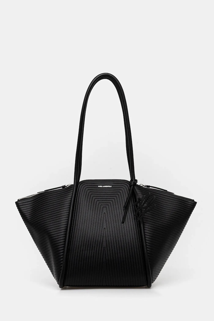 Karl Lagerfeld torebka K/WELLEN MD mieści A4 czarny B1W30043