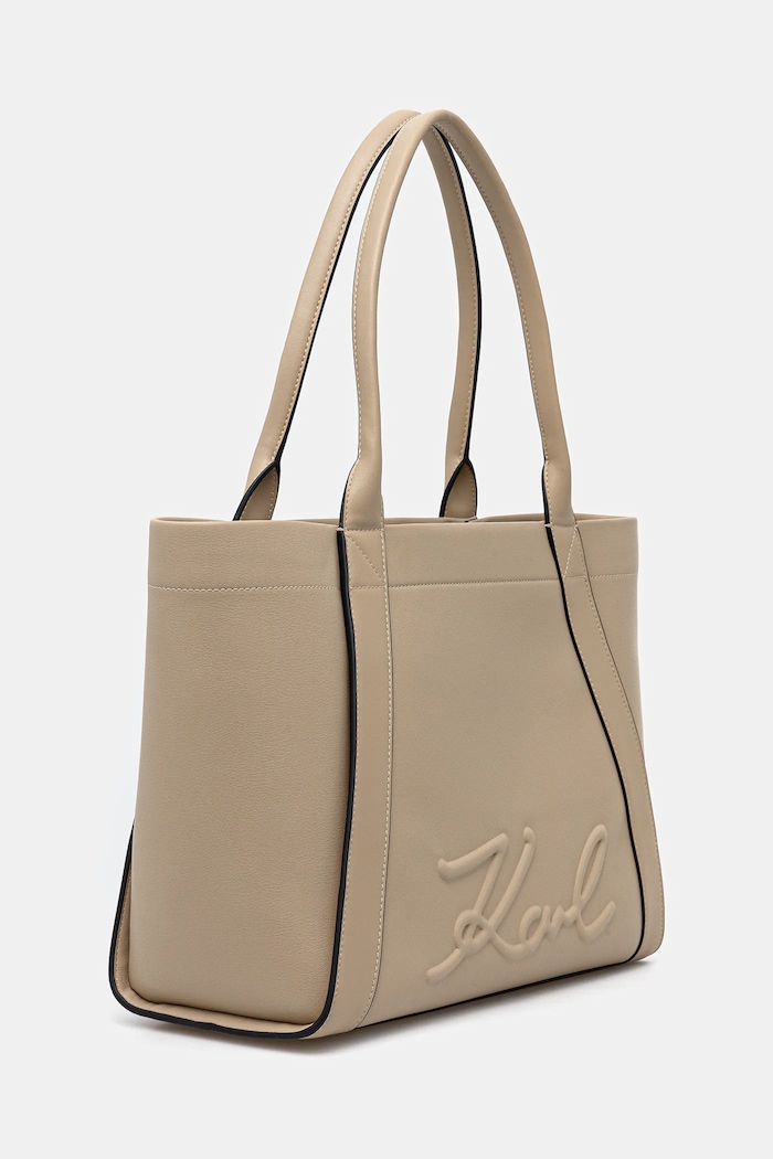 Karl Lagerfeld poșetă K/VILLE B1W30066 bej SS26