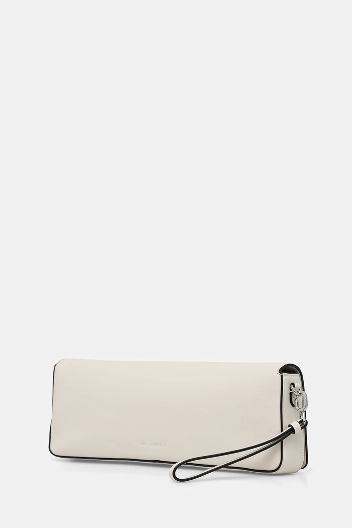 Accesorii Karl Lagerfeld poșetă piele K/SIGNATURE B1W30048 alb