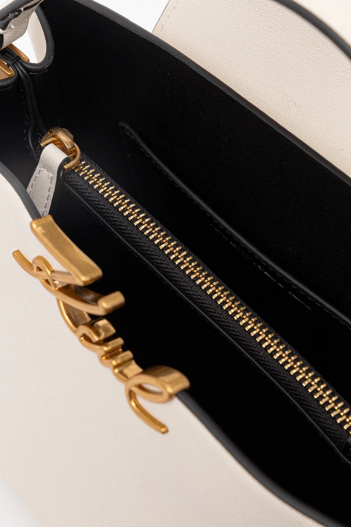 Karl Lagerfeld poșetă de piele K/SIGNATURE B1W30058 bej