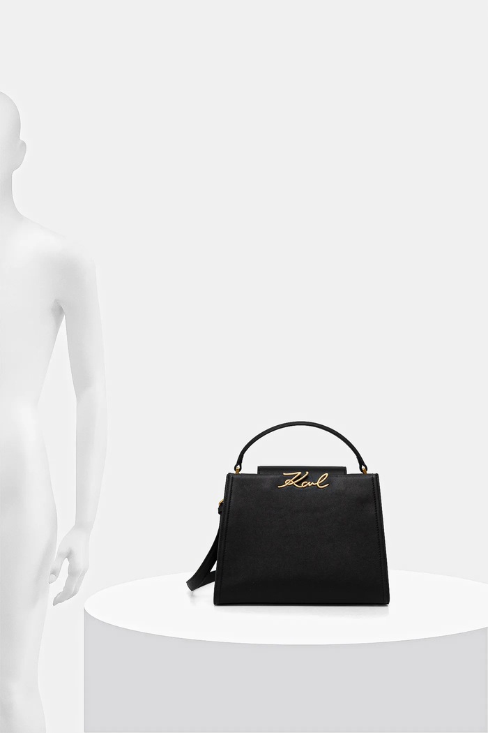 Usnjena torbica Karl Lagerfeld K/SIGNATURE B1W30058