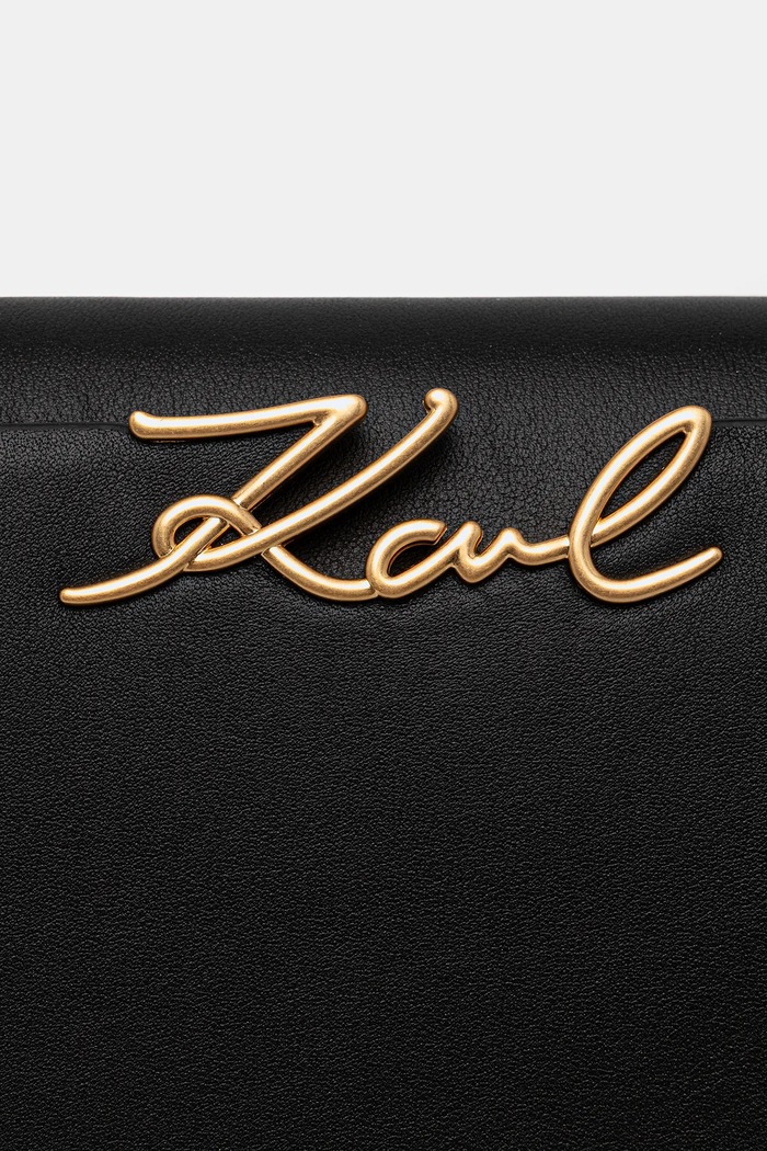 Dodatki Usnjena torbica Karl Lagerfeld K/SIGNATURE B1W30058 črna