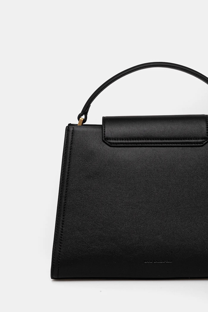 Usnjena torbica Karl Lagerfeld K/SIGNATURE črna B1W30058