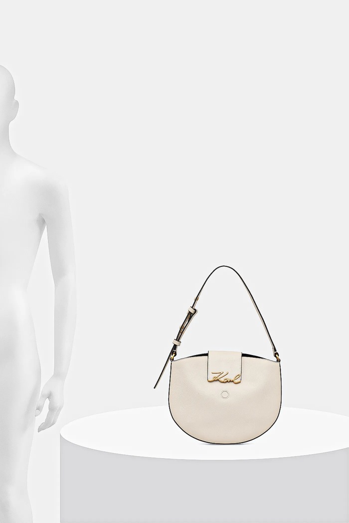 Kožená kabelka Karl Lagerfeld K/SIGNATURE B1W30059