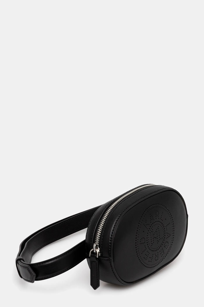 Karl Lagerfeld borsetă de piele K/CIRCLE B1W30075 negru SS26