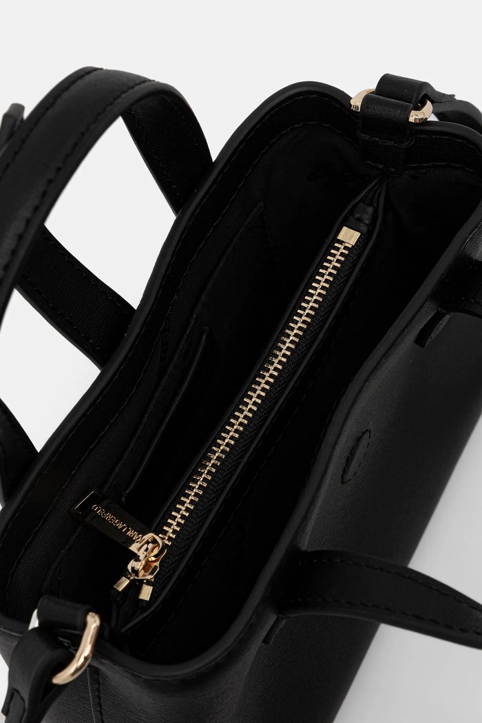 Poșetă de piele K/AUTOGRAPH Karl Lagerfeld negru B1W32027