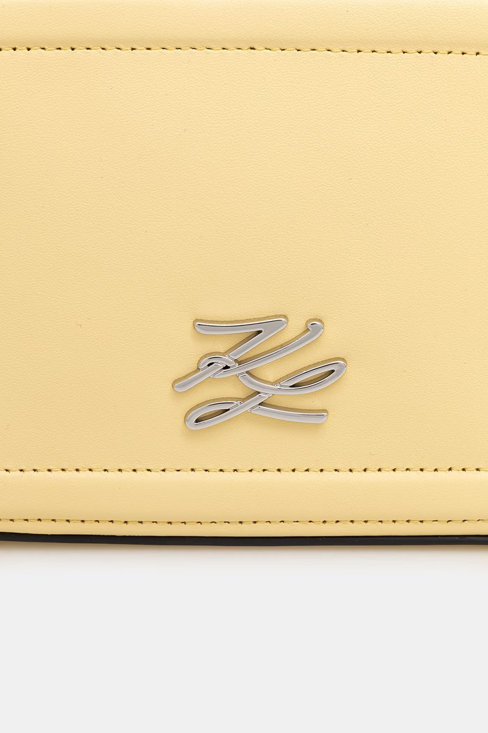 Karl Lagerfeld χιαστί γυναικεία δερμάτινη K/AUTOGRAPH B1W30269 κίτρινο