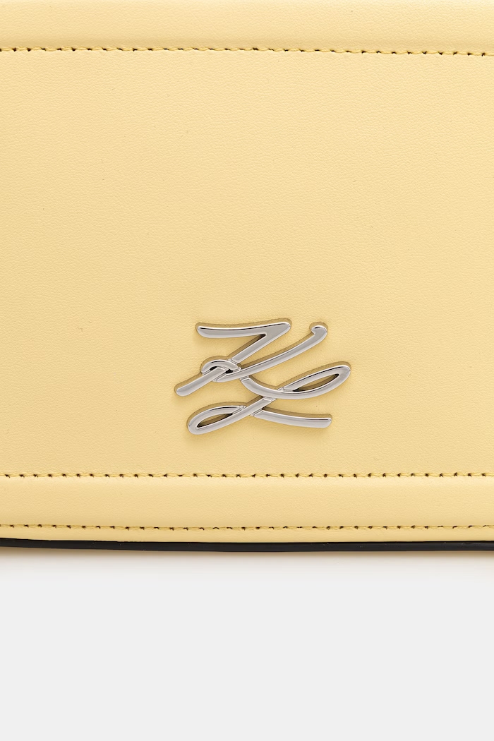 Karl Lagerfeld χιαστί γυναικεία δερμάτινη K/AUTOGRAPH B1W30269 κίτρινο