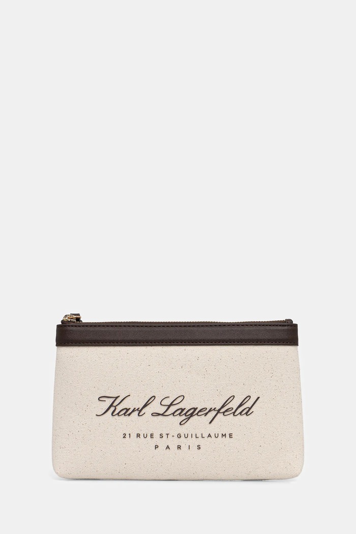 Karl Lagerfeld kozmetikai táska K/HOTEL bézs B1W46082
