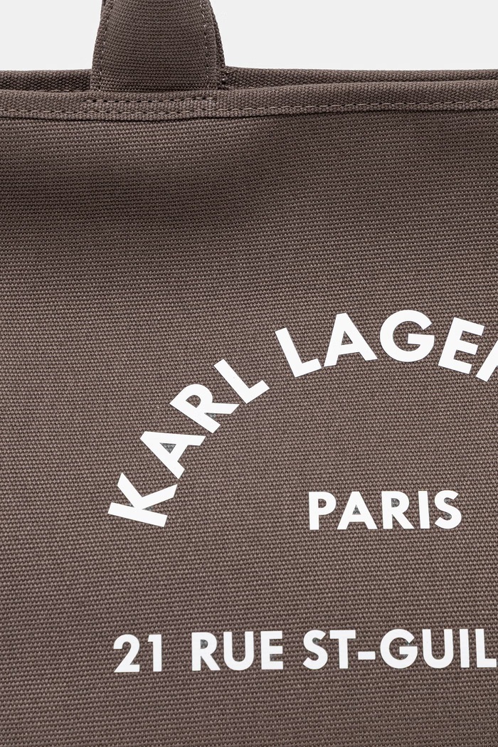 Karl Lagerfeld torebka damska bawełniana K/RSG brązowy B1W50010