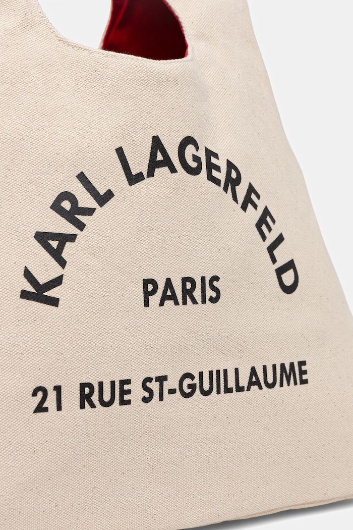 Karl Lagerfeld pamut táska K/RSG bézs B1W50015