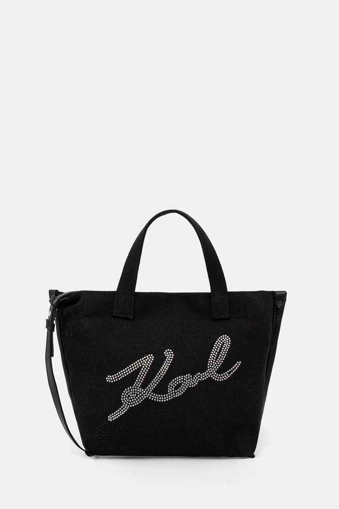 Kabelka Karl Lagerfeld K/SIGNATURE nášivka čierna B1W50027
