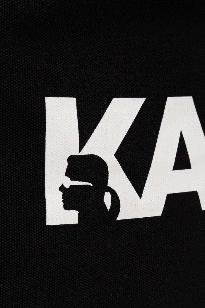 Karl Lagerfeld geantă de bumbac K/ESSENTIAL negru B1W50050