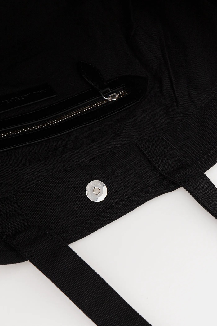 Karl Lagerfeld geantă de bumbac K/ESSENTIAL B1W50050 negru