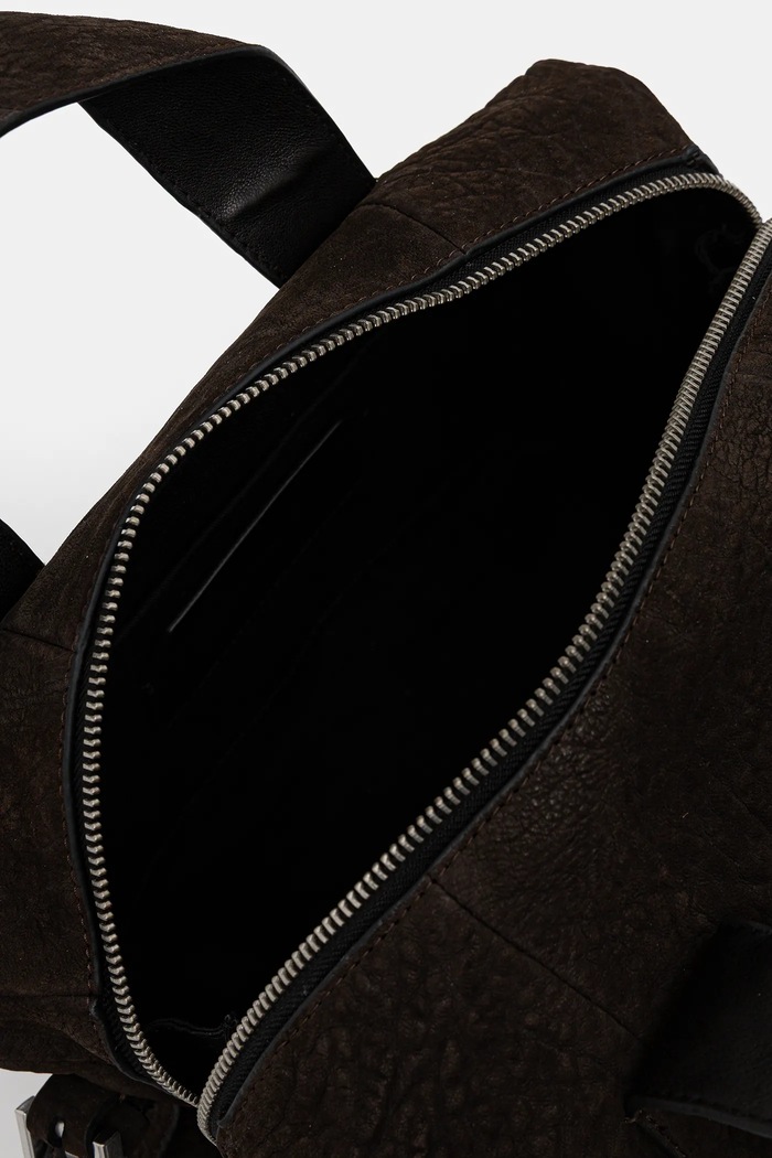 Δερμάτινη τσάντα AllSaints W615XD καφέ