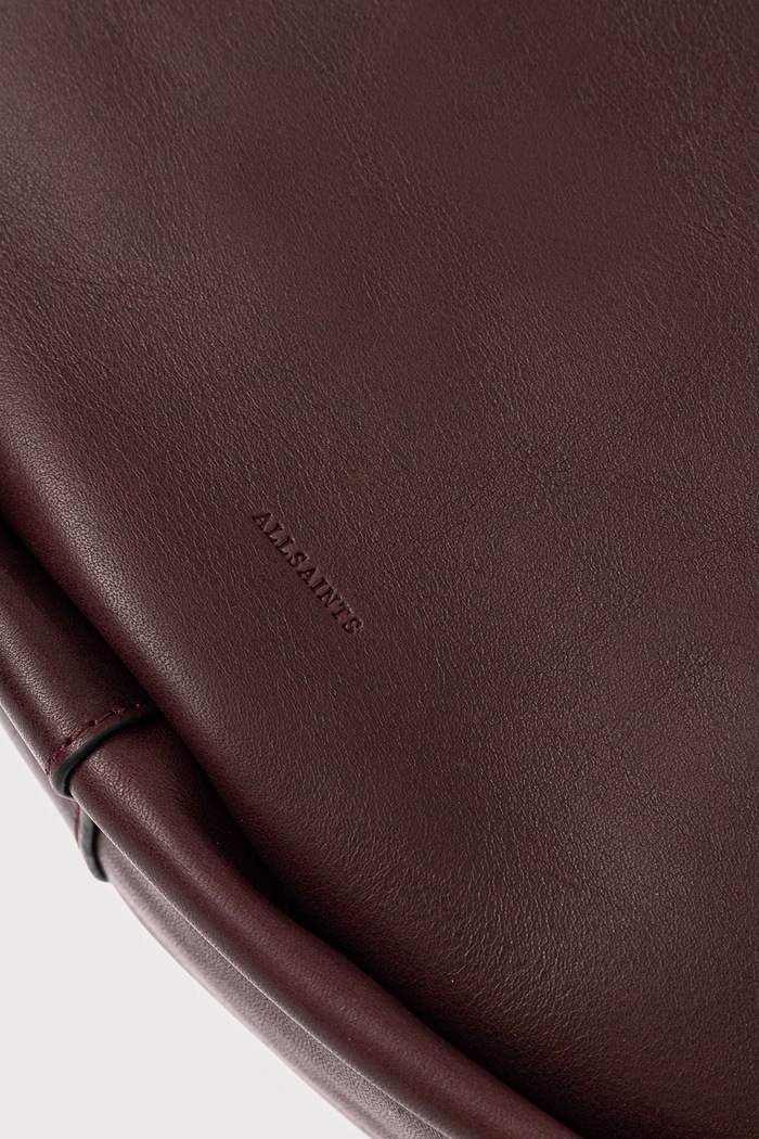 Kožená kabelka AllSaints burgundské W565XD