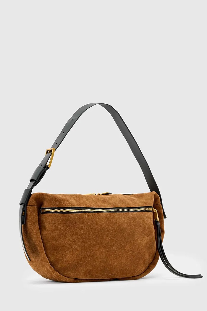 Doplňky Semišová kabelka AllSaints W568XD hnědá