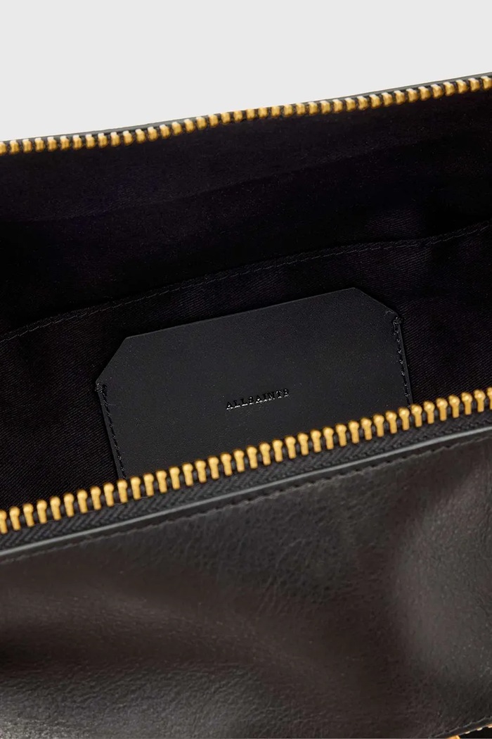 AllSaints geantă shopper pentru femei din piele negru W567XD