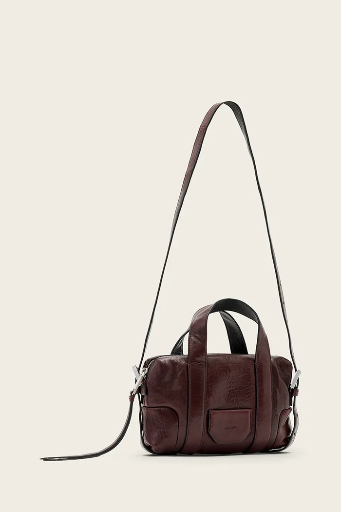AllSaints torebka skórzana W510XD brązowy SS26