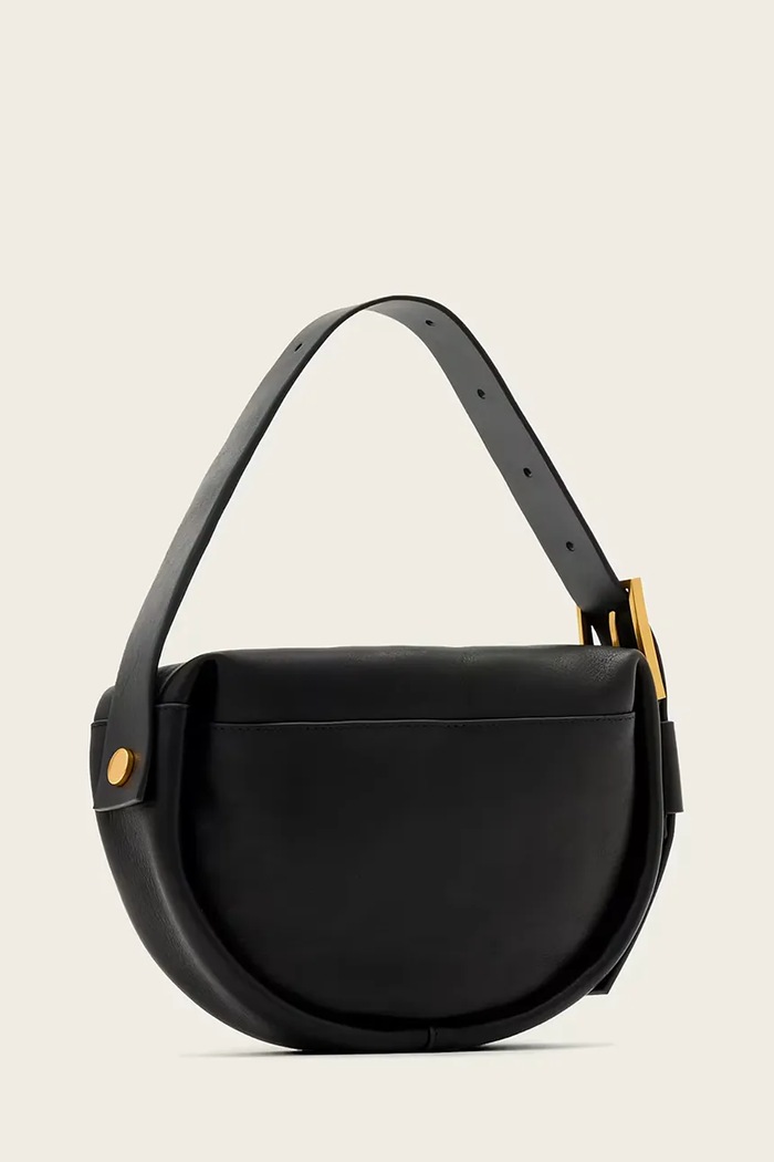 AllSaints bőr táska W562XD fekete SS26