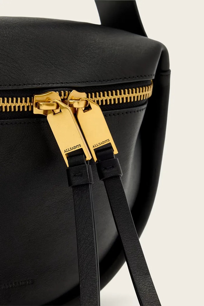 AllSaints bőr táska W562XD fekete