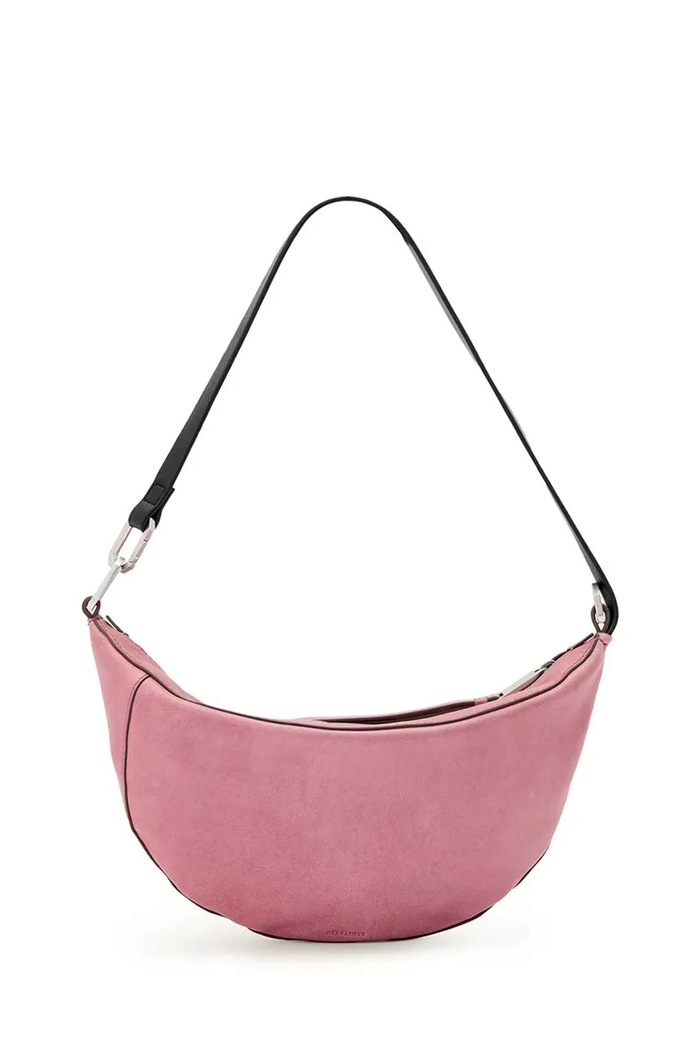 AllSaints torebka crossbody damska skórzana różowy W546XD