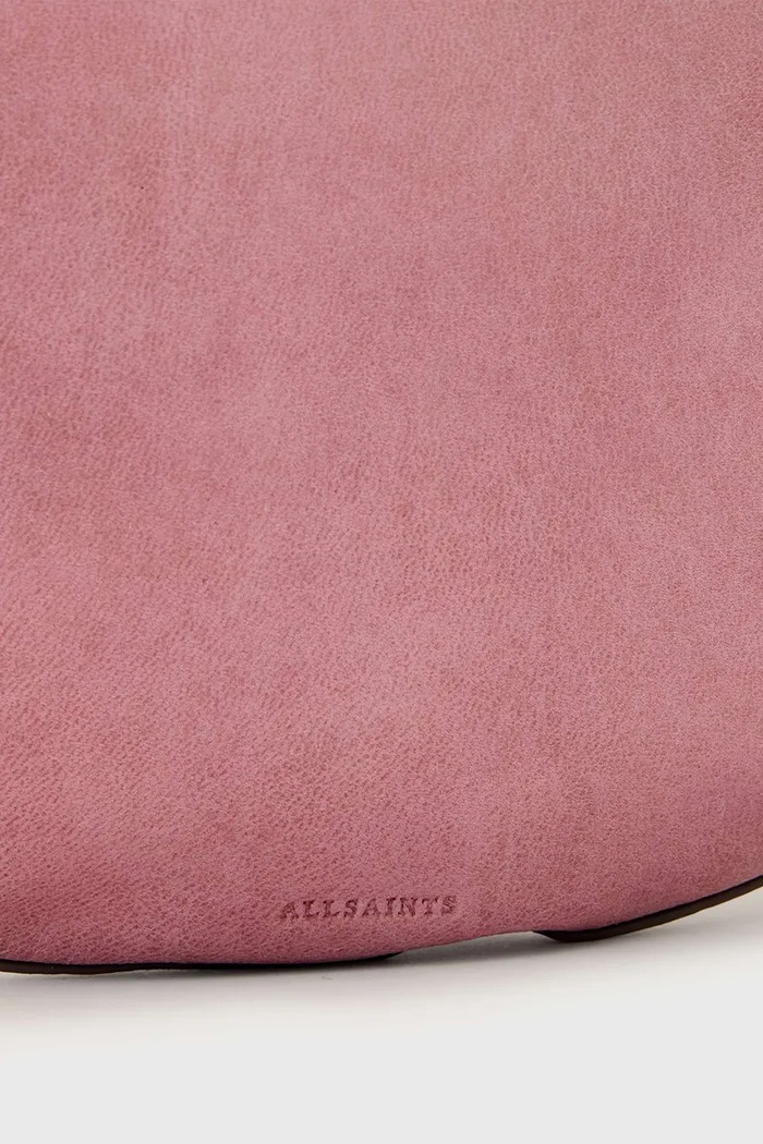 AllSaints torebka crossbody damska skórzana różowy W546XD