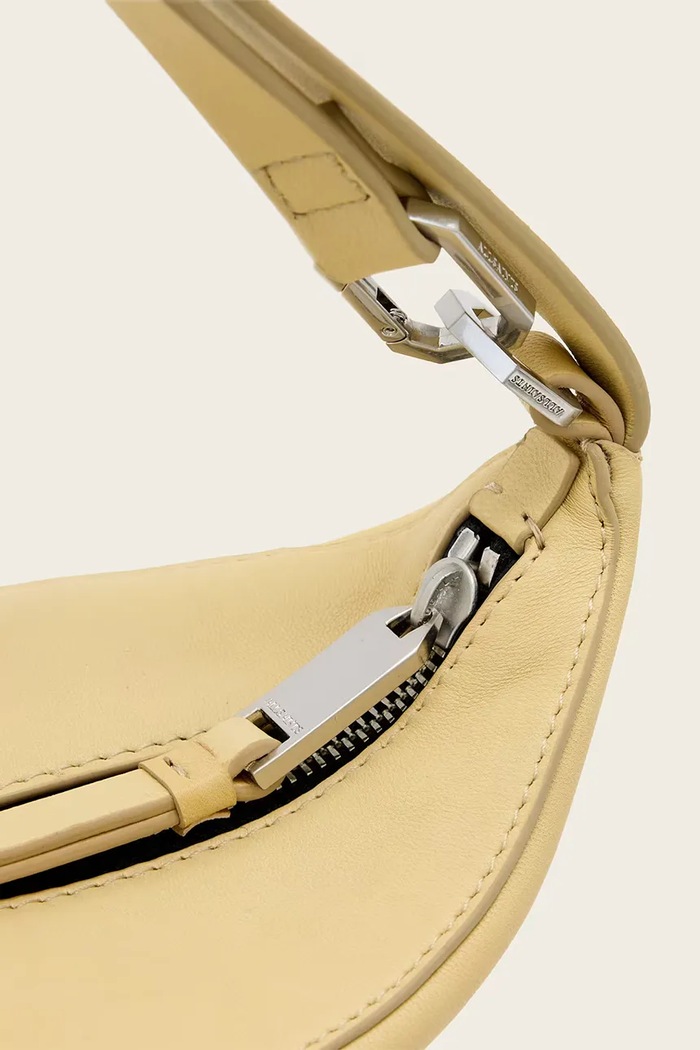 AllSaints crossbody kabelka dámska kožená žltá W546XD