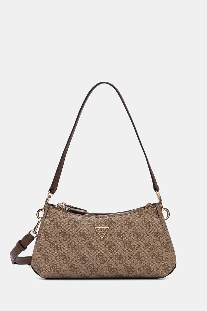 Τσάντα Guess NOELLE απομίμηση λείου δέρματος μπεζ HWBG96.72730